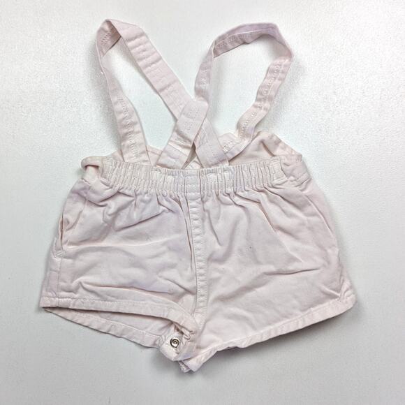 Vintage Jet Set Shorts Baby Girls Size 3m Light Pink Suspender - Picture 3 of 4